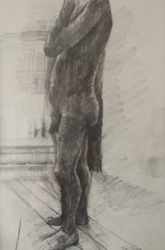 Nude study, Pencil on paper, 19 x 28 cm