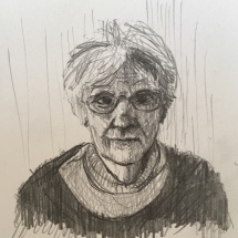 Portrait of my Mother, pencil on paper, 2019
